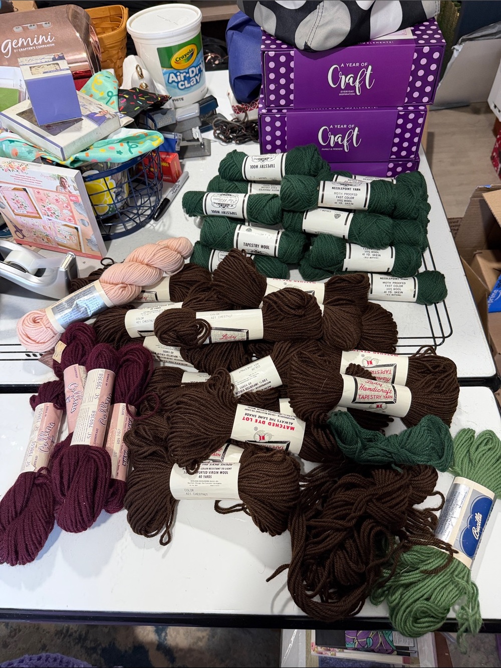 Large lot of Tapestry Wool